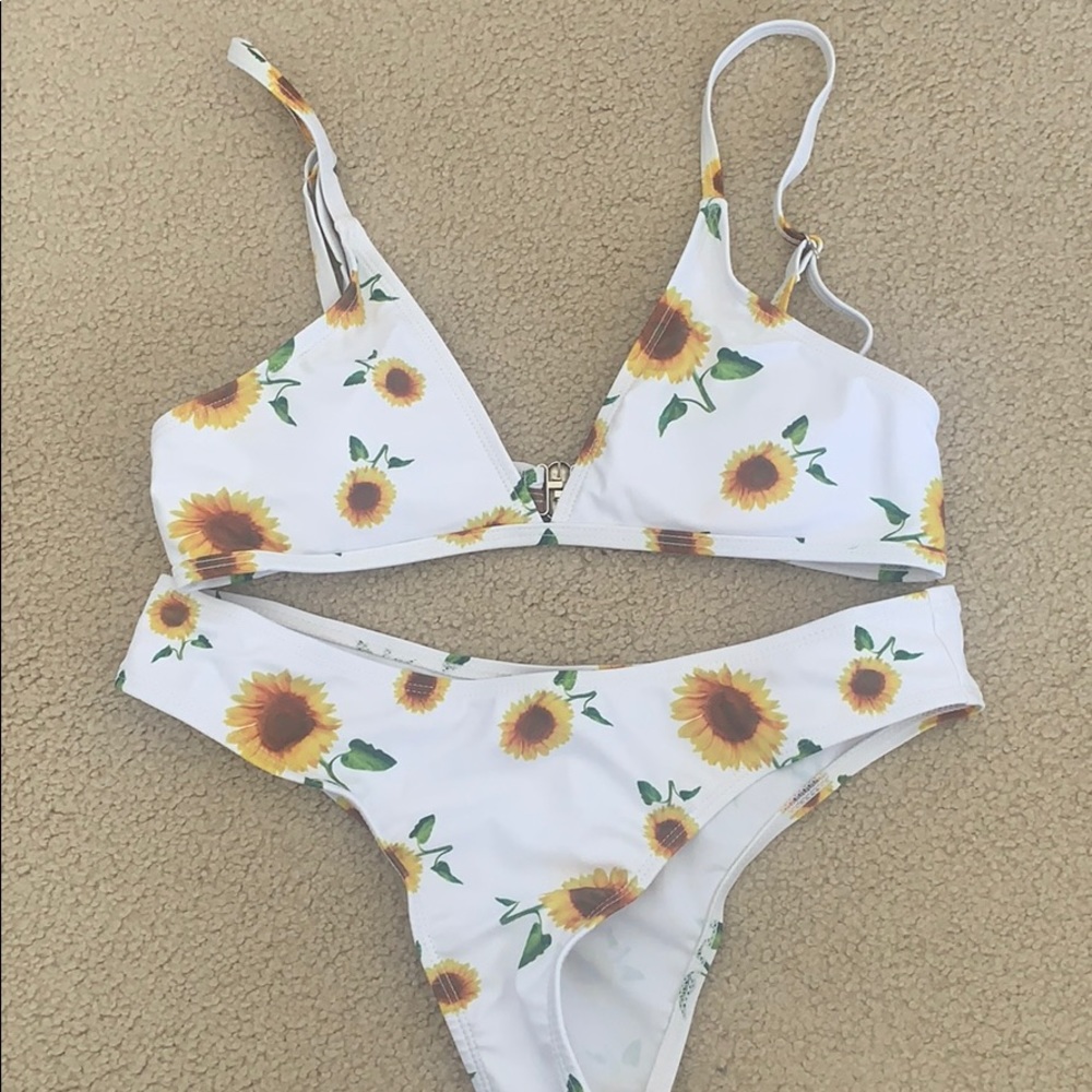 Sunflower Print Bikini